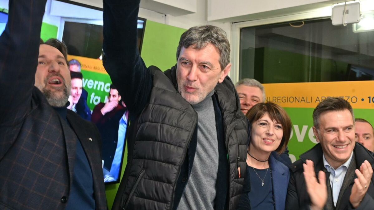 Marco Marsilio il neorieletto presidente della Regione Abruzzo