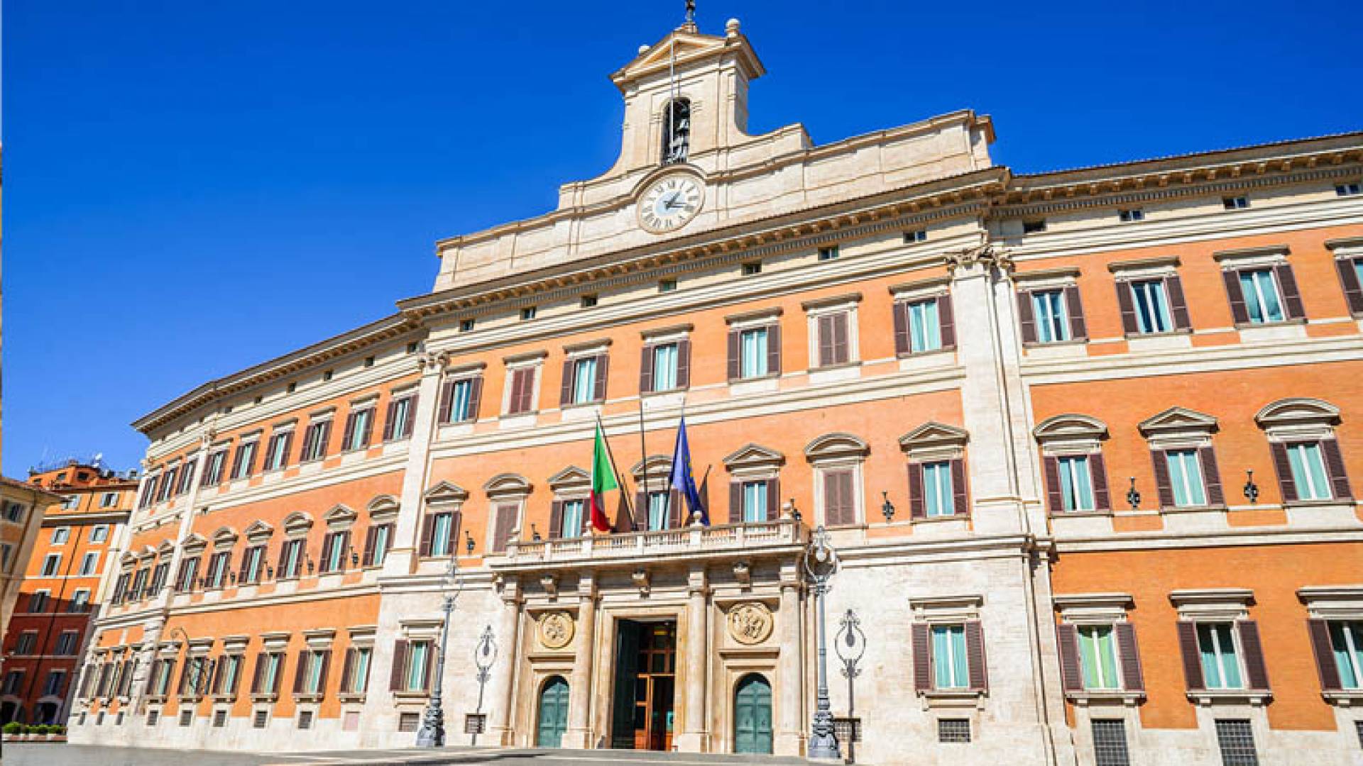 Il Palazzo di Montecitorio sede della Camera dei Deputati