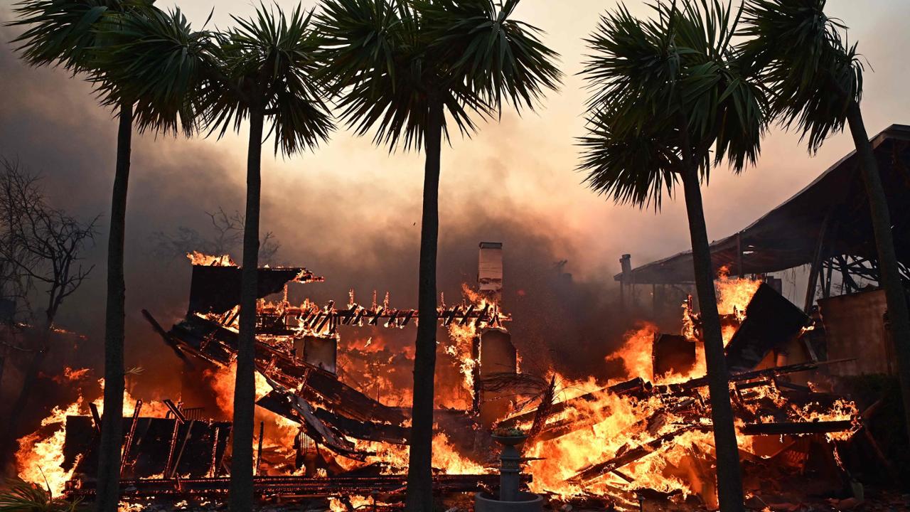 Incendi intorno a Los Angeles e Hollywood