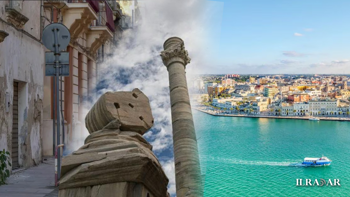 Brindisi, uno scorcio urbano, la via Appia e una veduta del mare