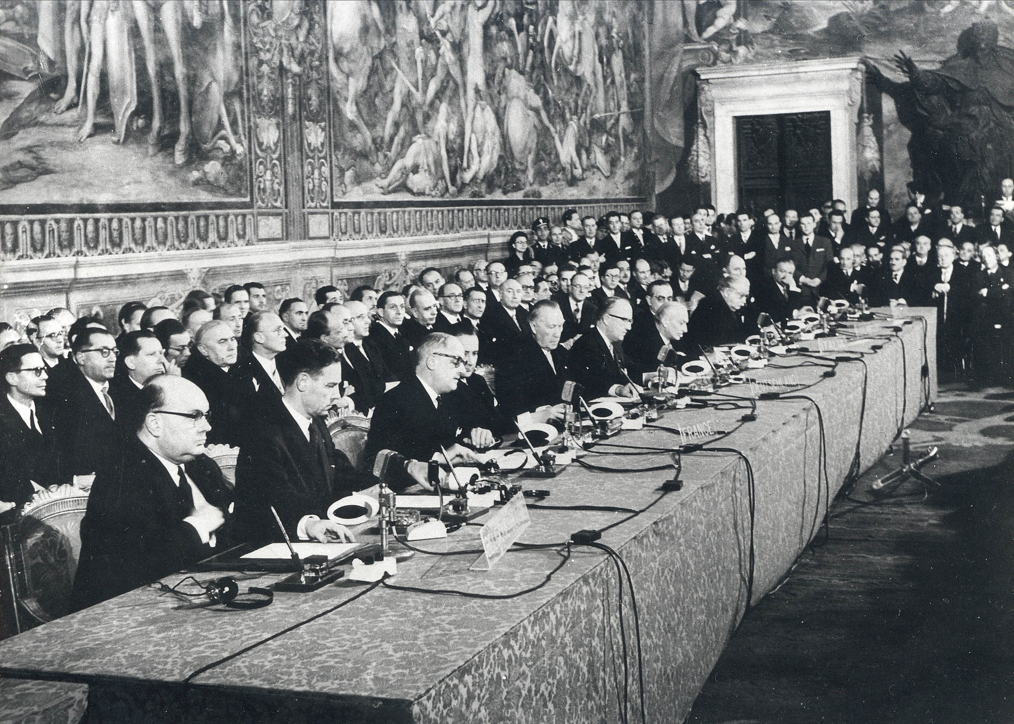 Firma dei Trattati di Roma - Foto Dipartimento Affari Europei