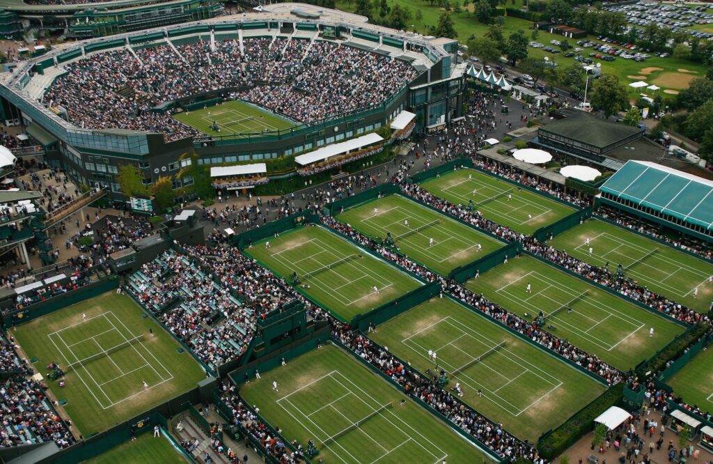 I campi del torneo di Wimbledon
