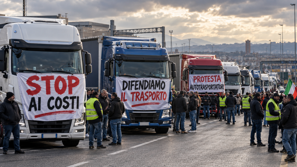 Protesta autotrasportatori: oltre un miliardo di tonnellate di merci su strada e un business da 60 miliardi di euro